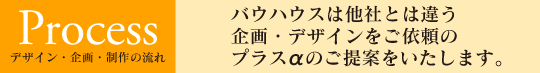 バウハウスは他社とは違う企画・デザインをご依頼の プラスαのご提案をいたします。
